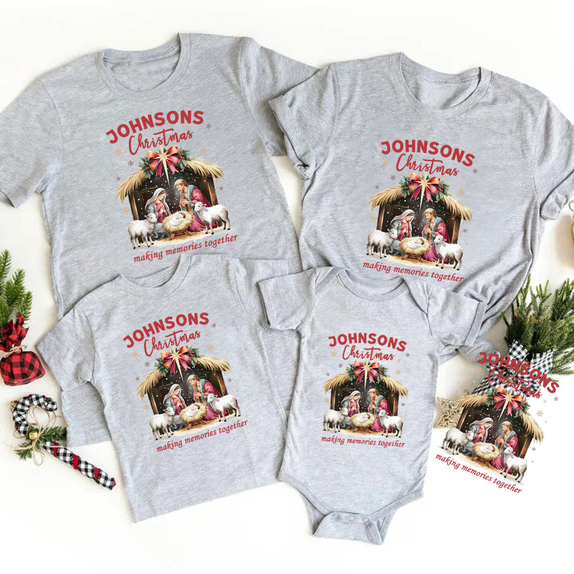 Personalized Making Memories Together Family Matching Shirts