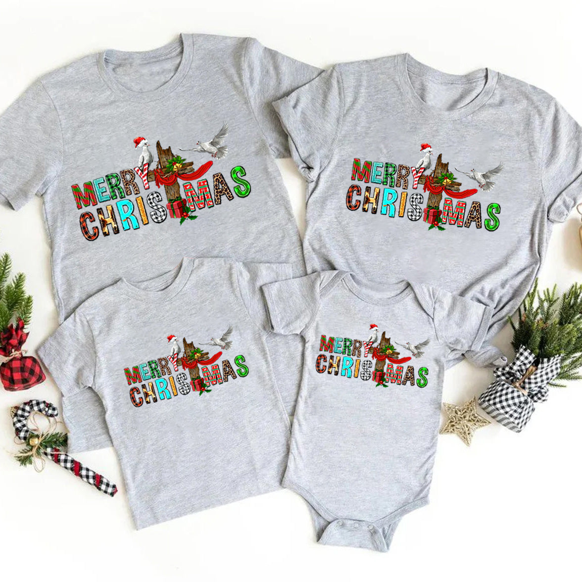 Personalized Merry Christmas Christian Family Matching Shirts