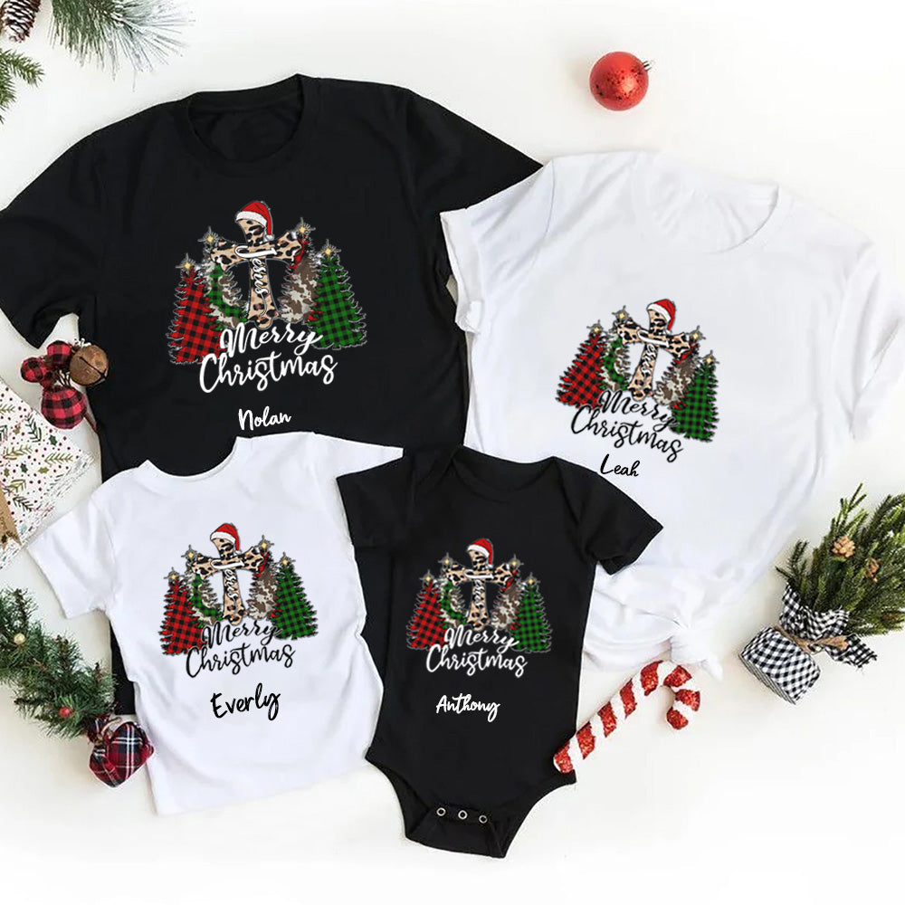 Personalized Merry Christmas Family Matching Shirts