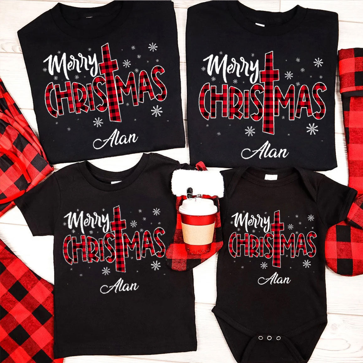 Personalized Merry Christmas Family Matching Shirts