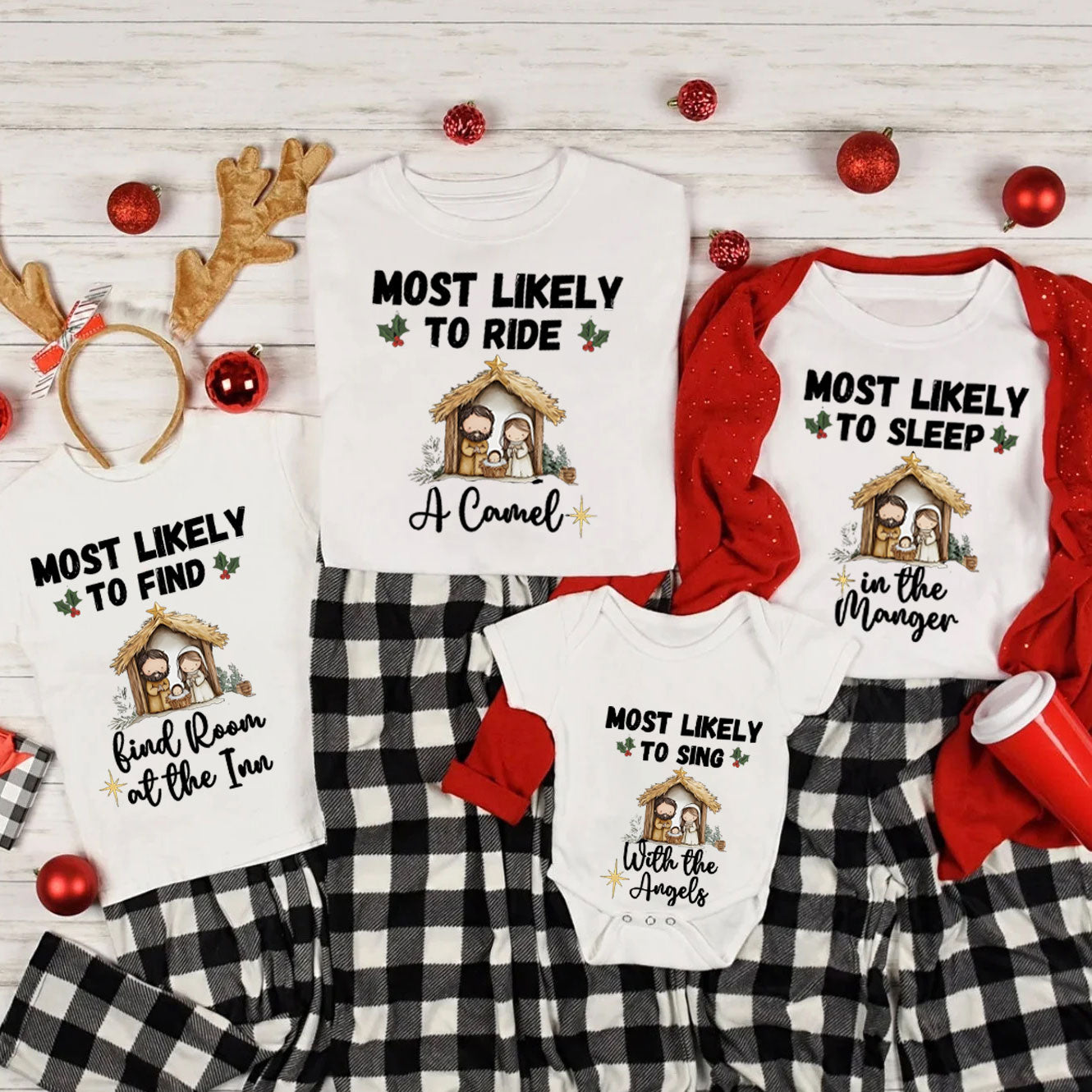 Personalized Most Likely Christmas Family Matching Shirts