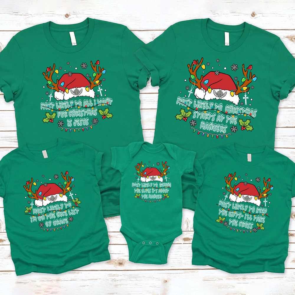 Personalized Most Likely To Christmas Family Matching Shirts
