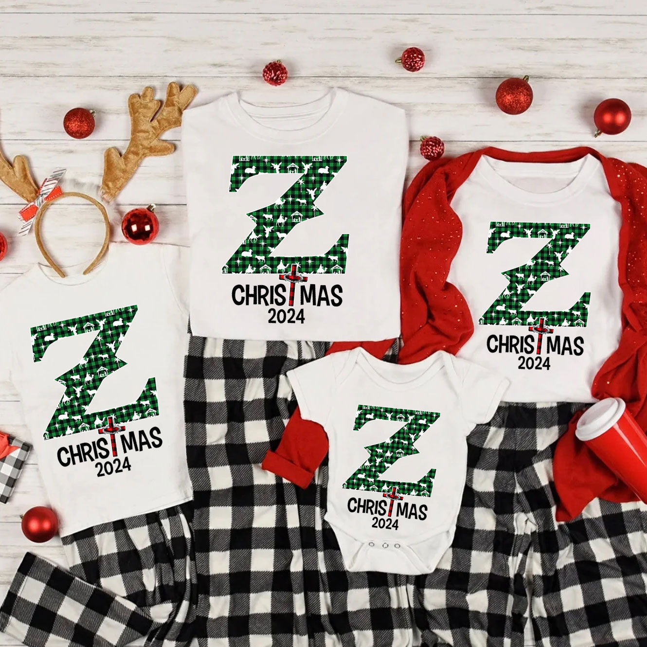 Personalized Name Christmas Christian Family Matching Shirts
