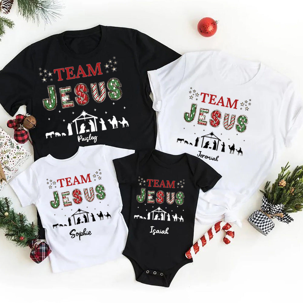 Personalized Team Jesus Family Matching Shirts