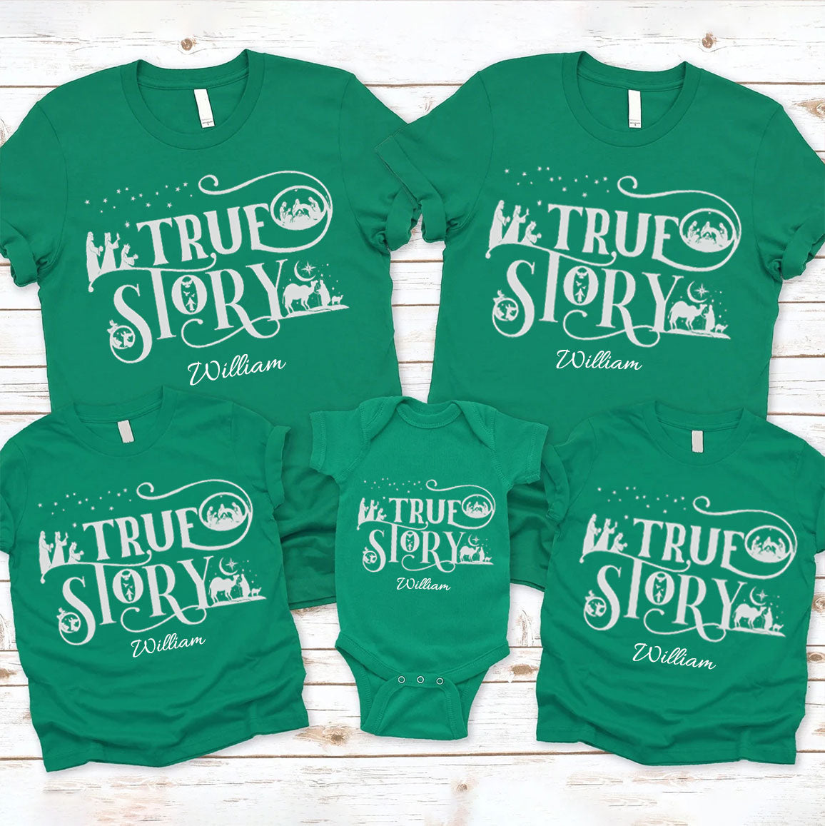 Personalized True Story Christmas Family Matching Shirts