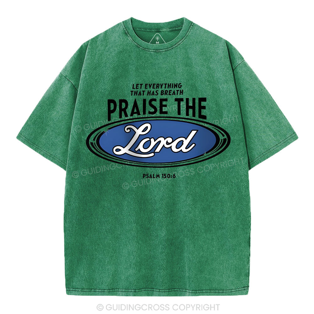 Praise The Lord Christian Washed T-Shirt
