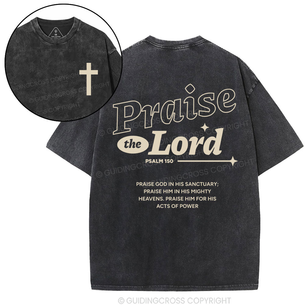 Praise The Lord Christian Washed T-Shirt