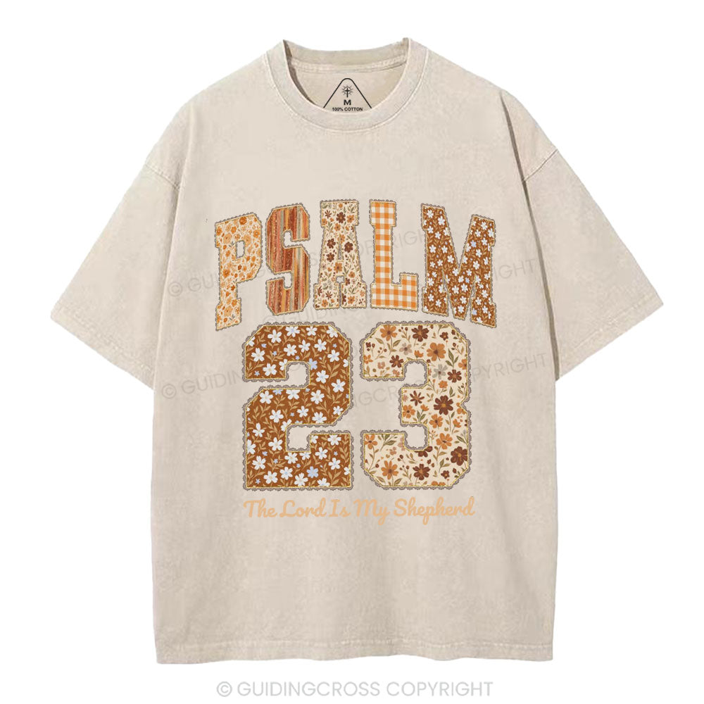 Psalm 23 Christian Washed T-Shirt