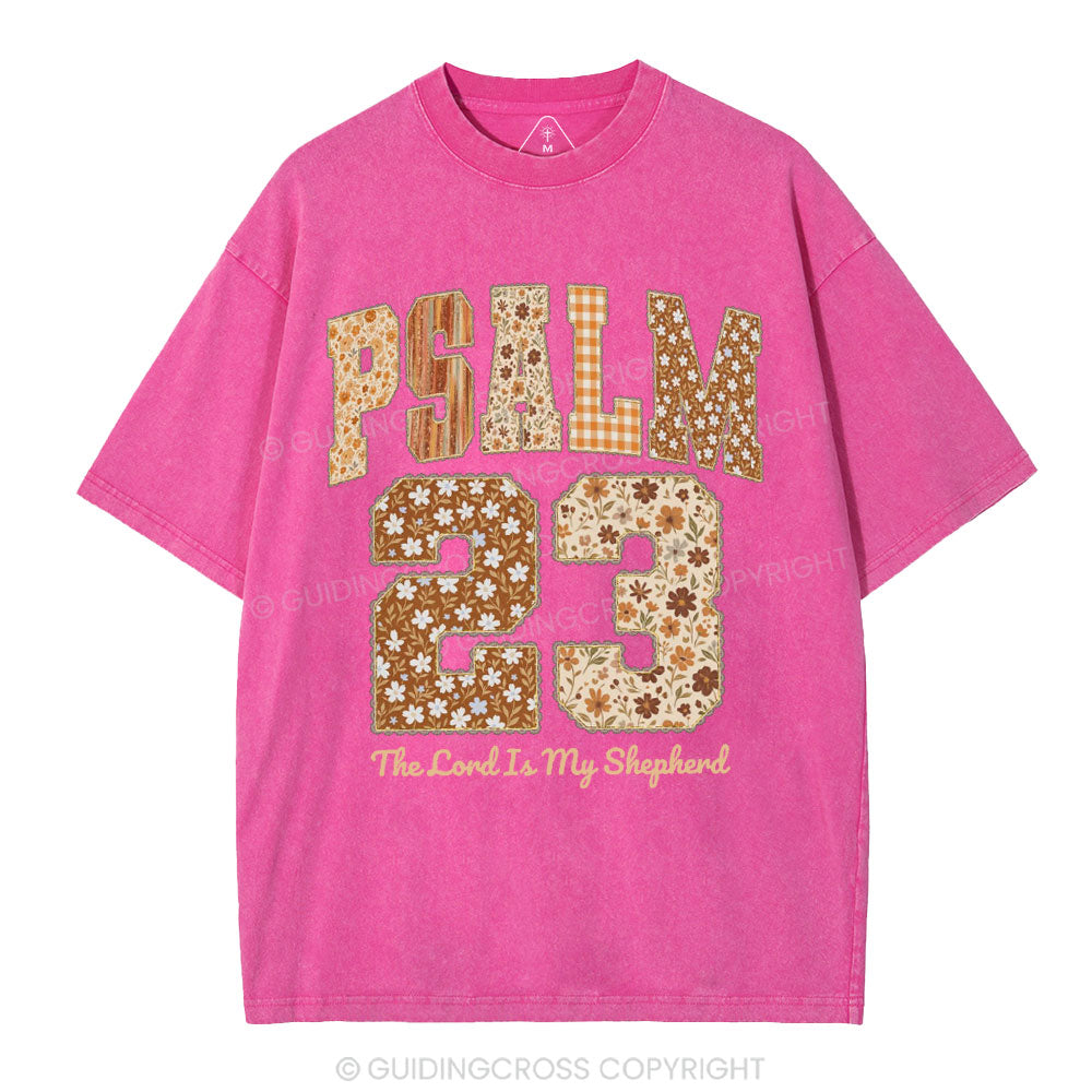 Psalm 23 Christian Washed T-Shirt