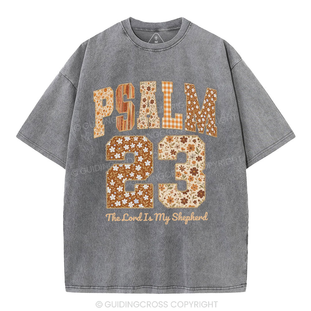 Psalm 23 Christian Washed T-Shirt