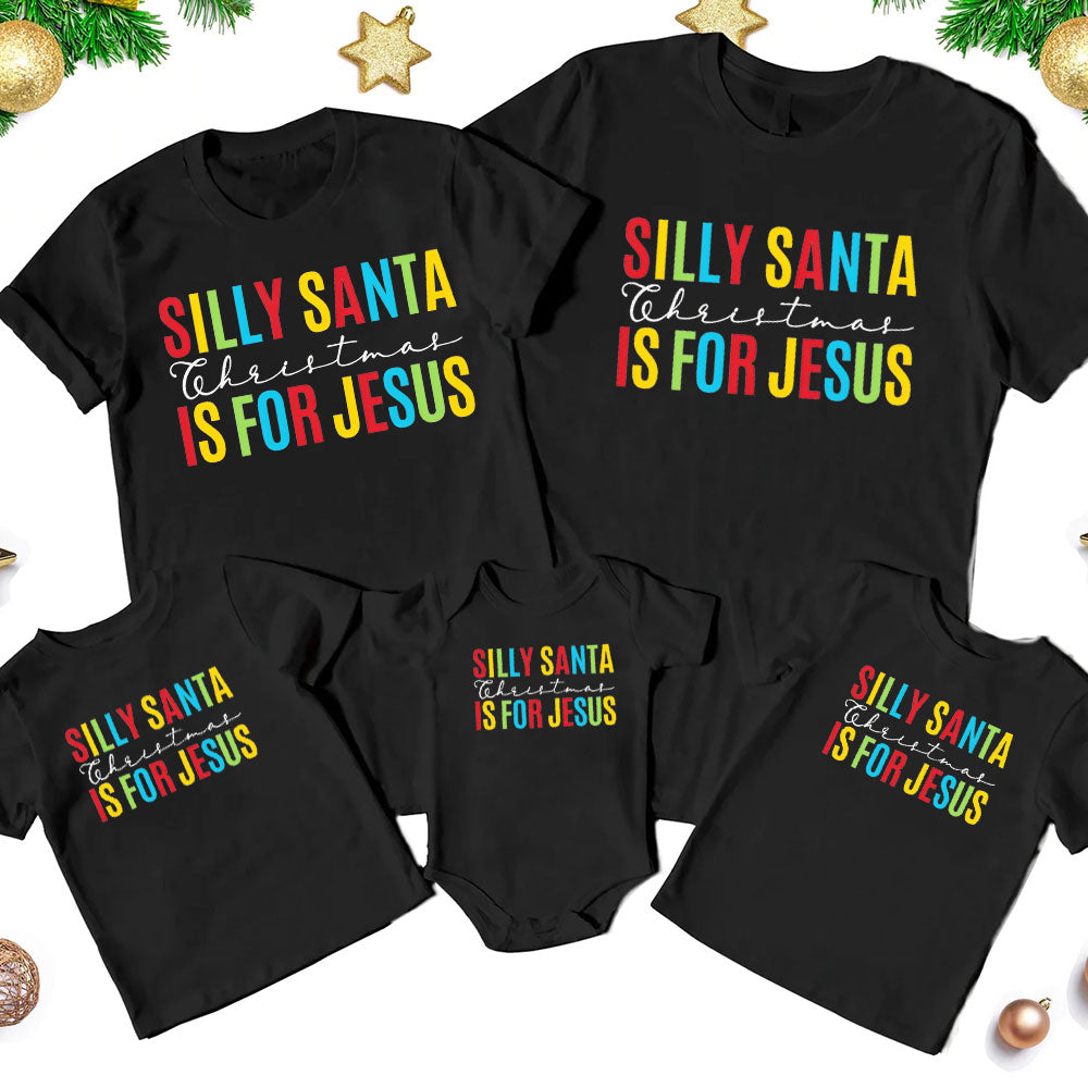 Silly Santa Christmas Family Matching Shirts