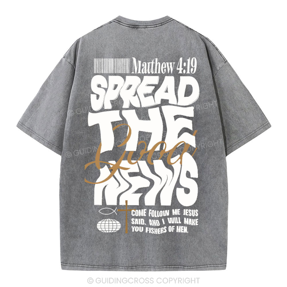 Spread The Good News Christian Washed T-Shirt
