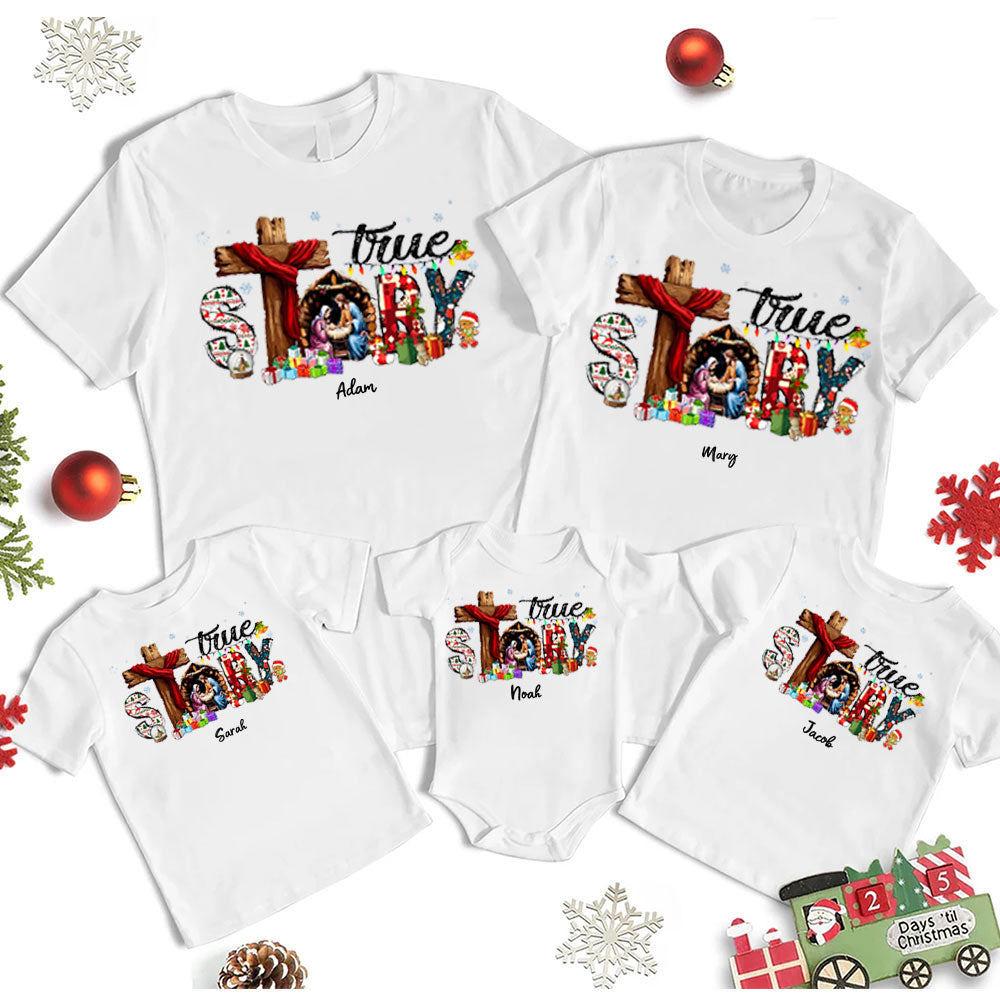 Personalized Story Christmas Family Matching Shirts
