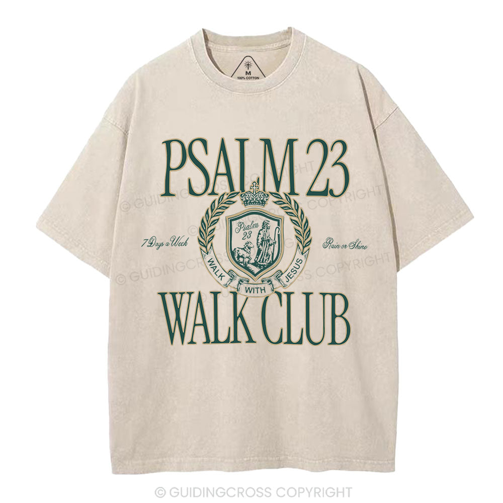 Walk With Jesus Christian Washed T-Shirt
