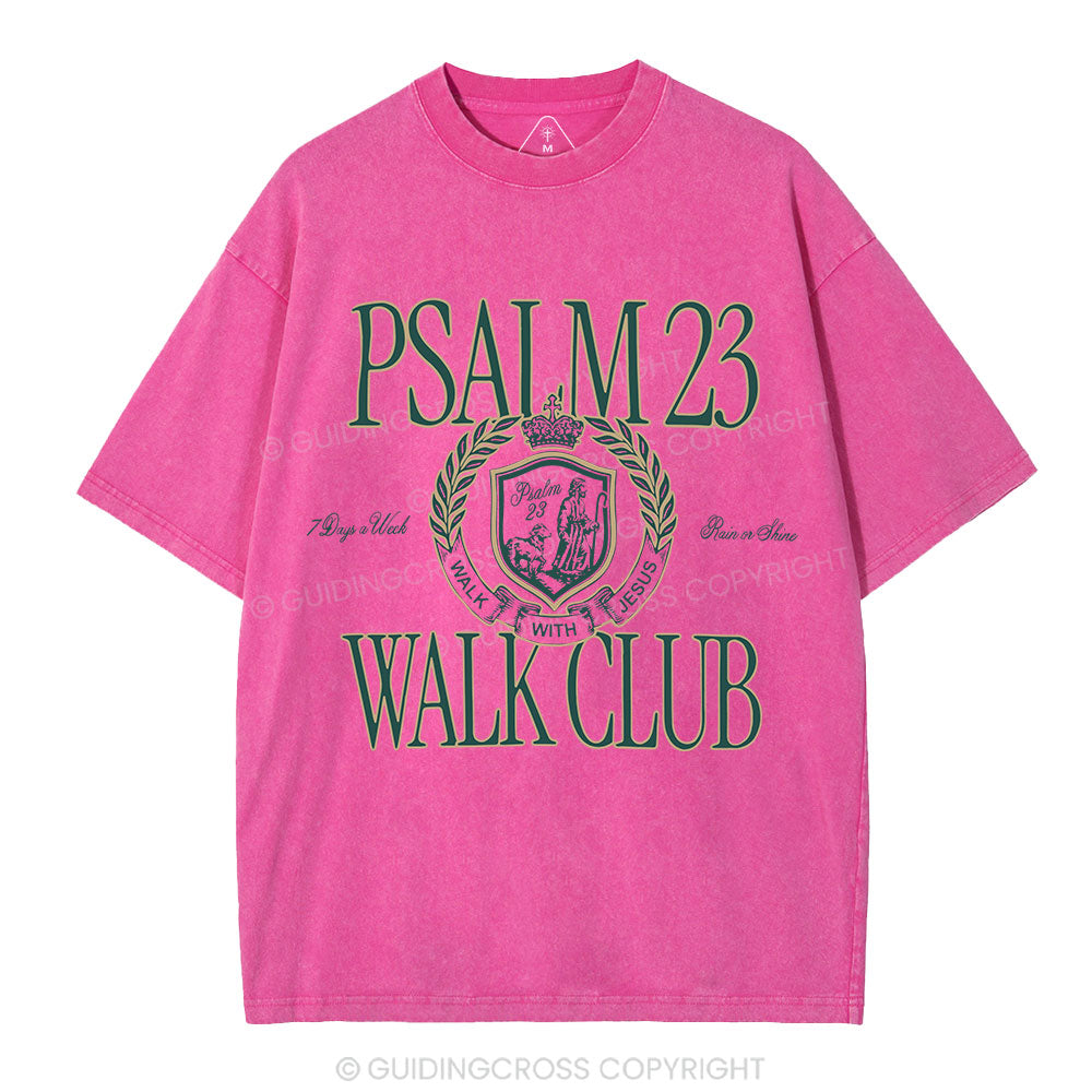 Walk With Jesus Christian Washed T-Shirt
