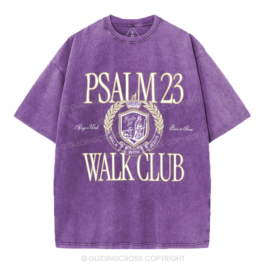 Walk With Jesus Christian Washed T-Shirt