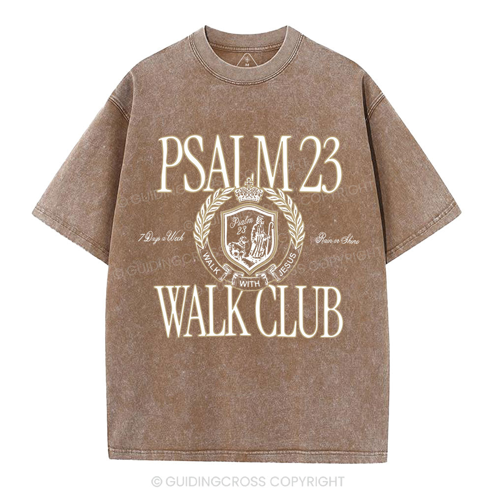 Walk With Jesus Christian Washed T-Shirt