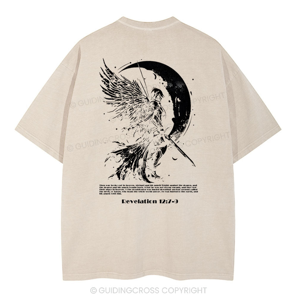 War Angel Christian Washed T-Shirt