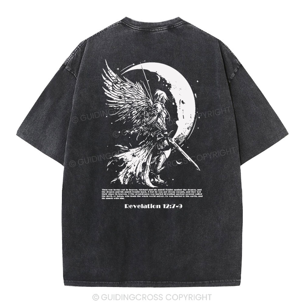 War Angel Christian Washed T-Shirt