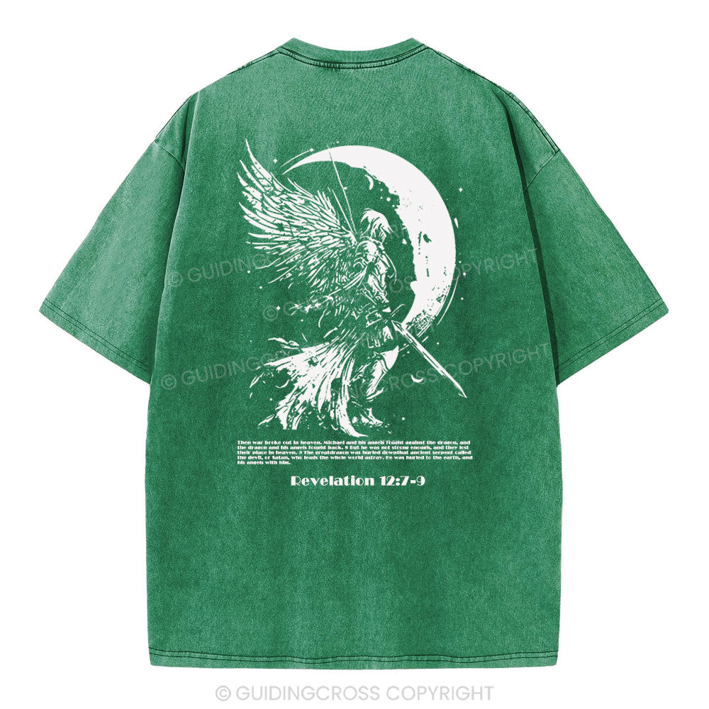 War Angel Christian Washed T-Shirt
