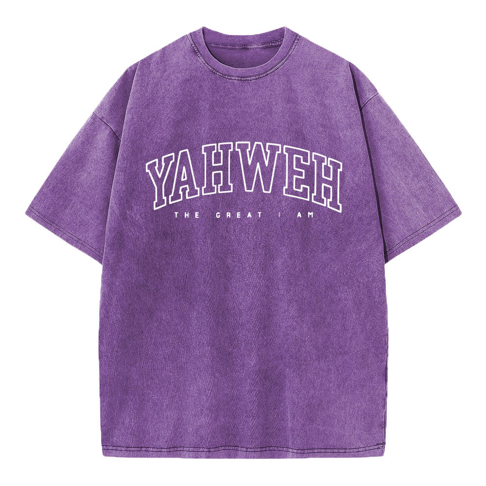 YAHWEH Christian Washed T-Shirt
