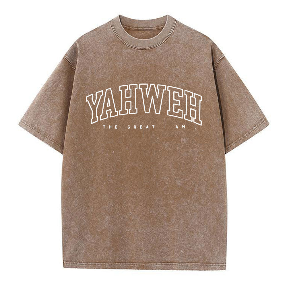 YAHWEH Christian Washed T-Shirt