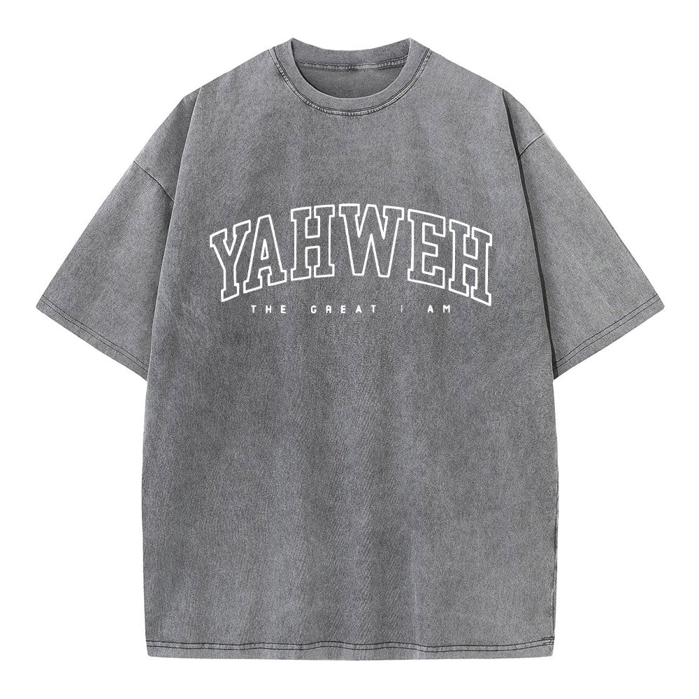 YAHWEH Christian Washed T-Shirt