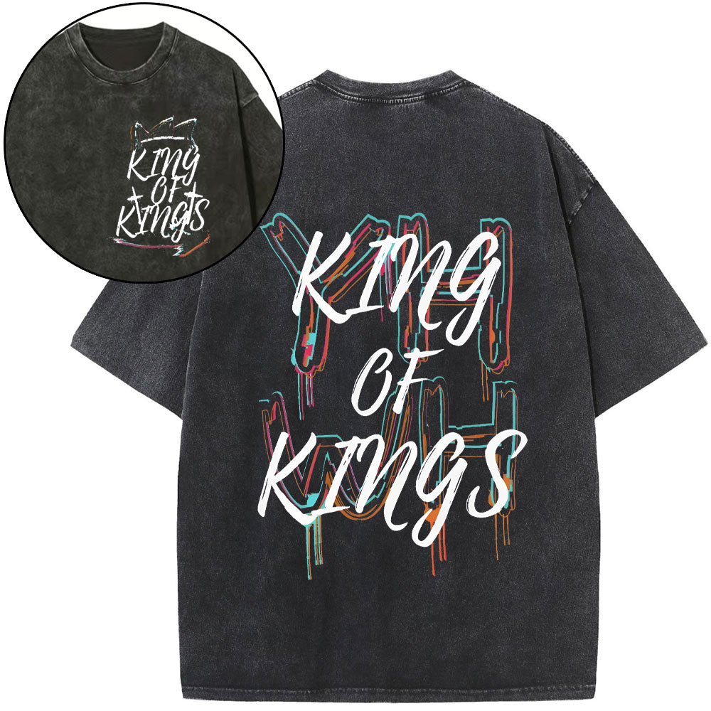 YHWH King Of Kings Christian Washed T-Shirt