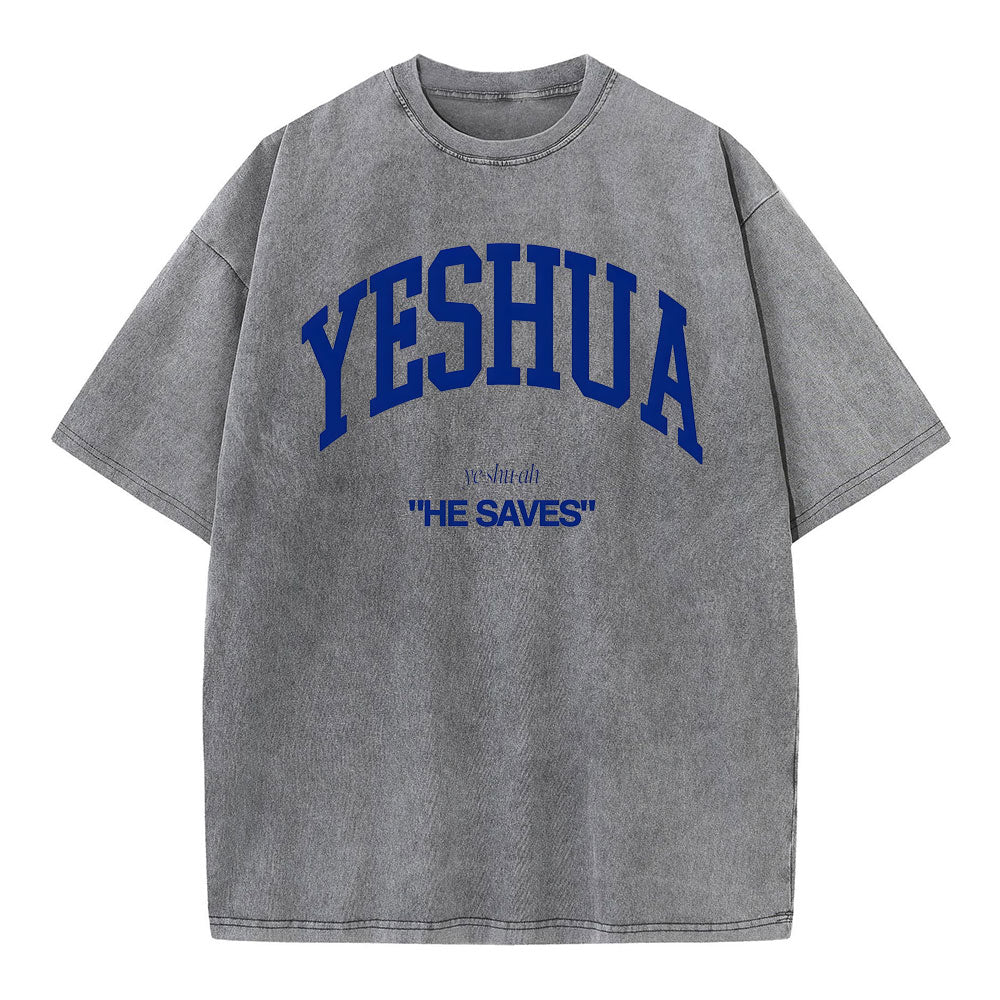 Yeshua Christian Washed T-Shirt