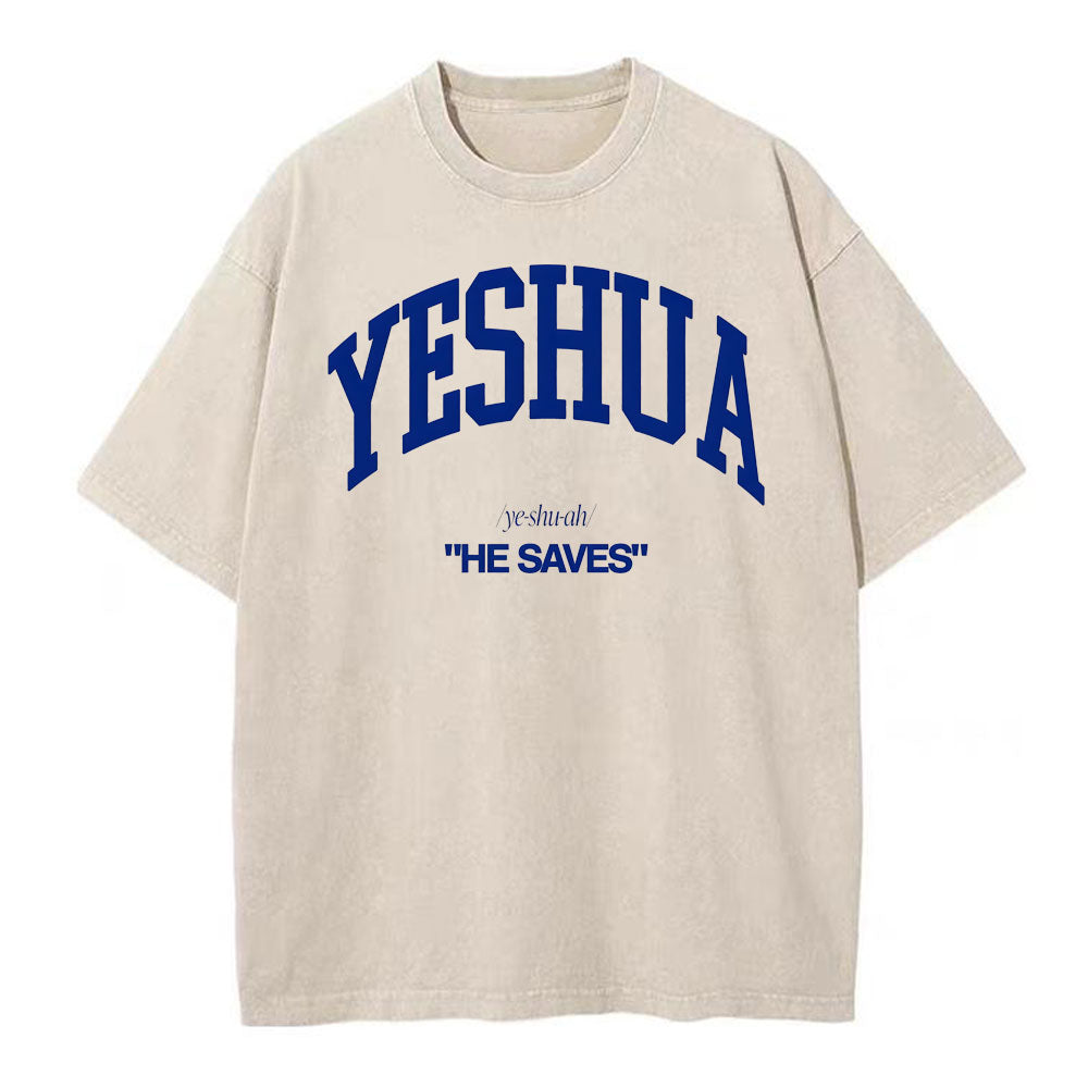 Yeshua Christian Washed T-Shirt