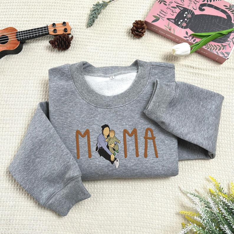 Personalised Mum Embroidered Sweatshirt