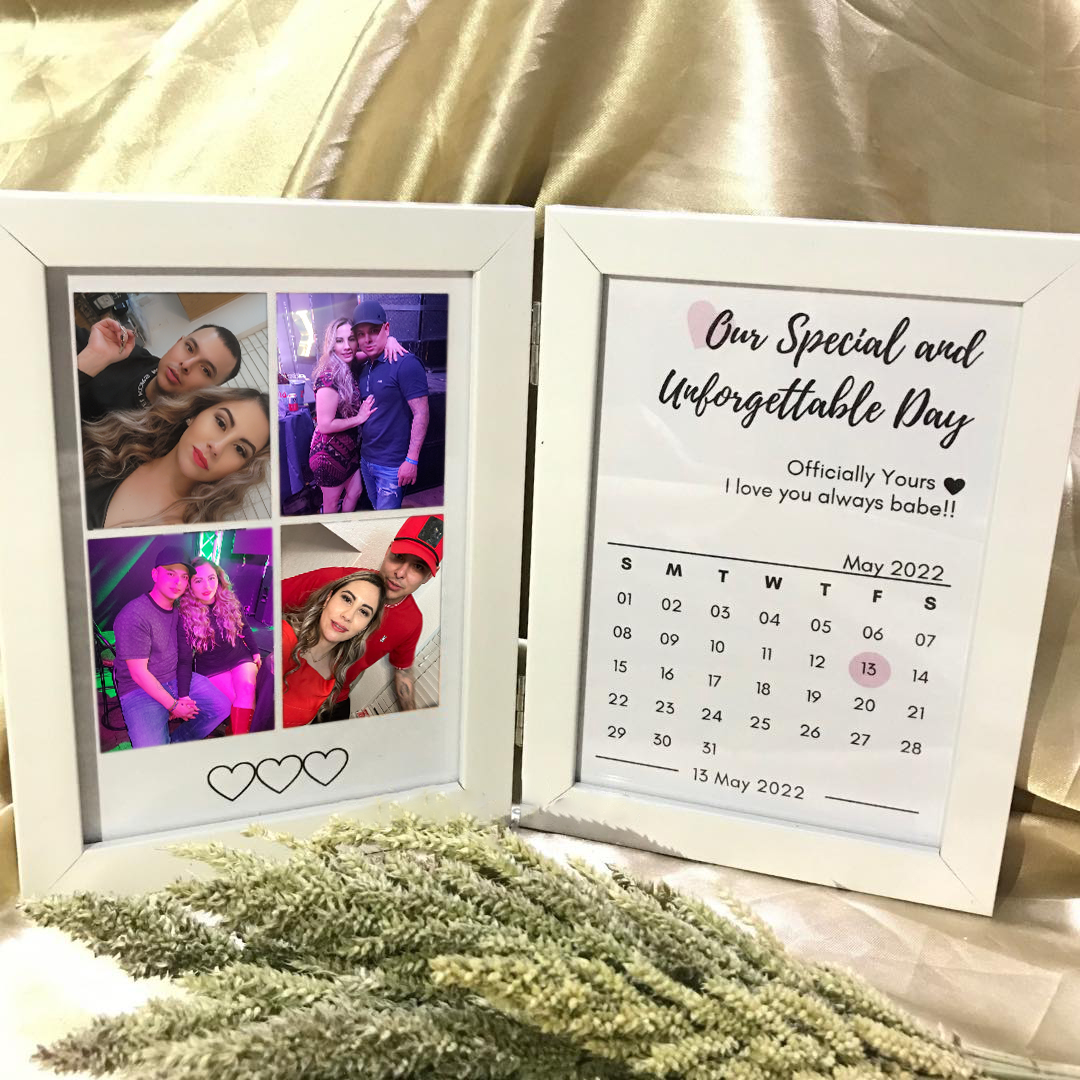 💖🎁Customized Couple Photo Folding Photo Frame, Valentine's Day Gift, Anniversary Gift