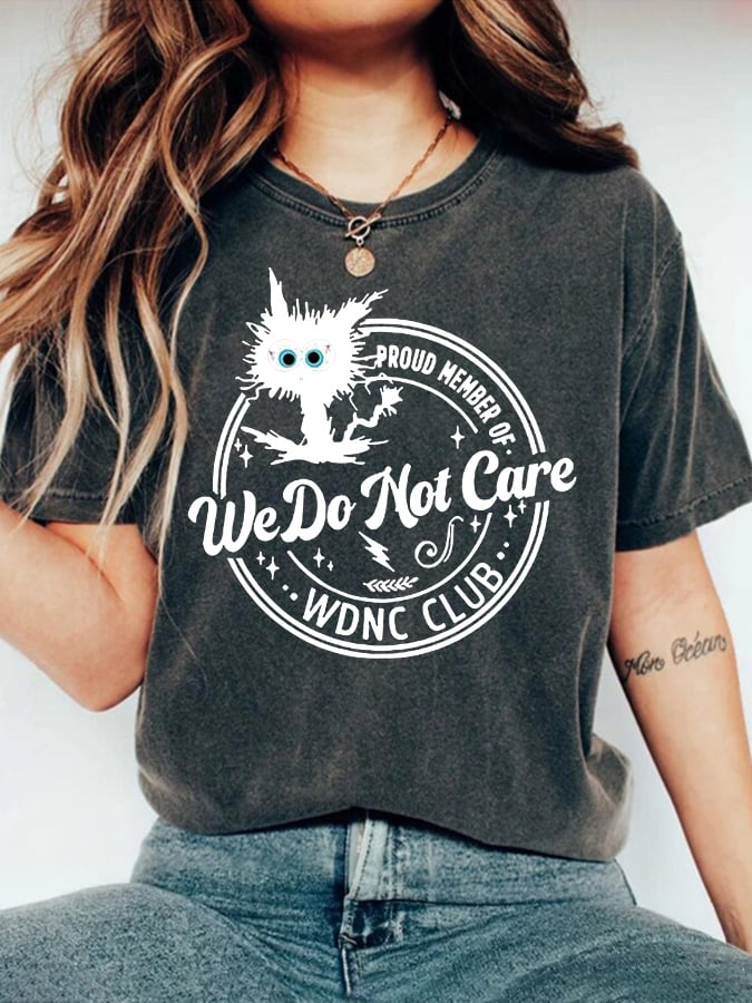 🔥Buy 3 Get 15% Off🔥Retro Funny Proud Member Of WDNC Club Menopause Perimenopause Print T-Shirt