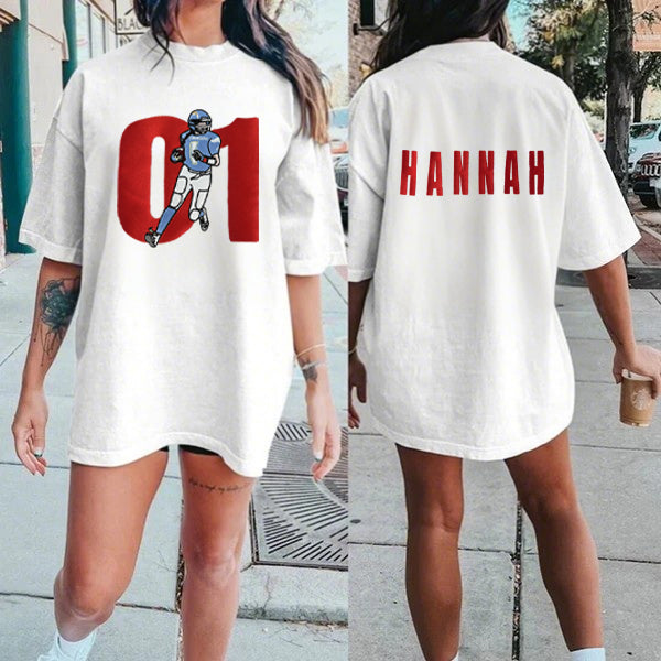 Custom Embroidered Football Sweatshirt – Personalized Game Day Photo & Name Gift for Fans & Teams