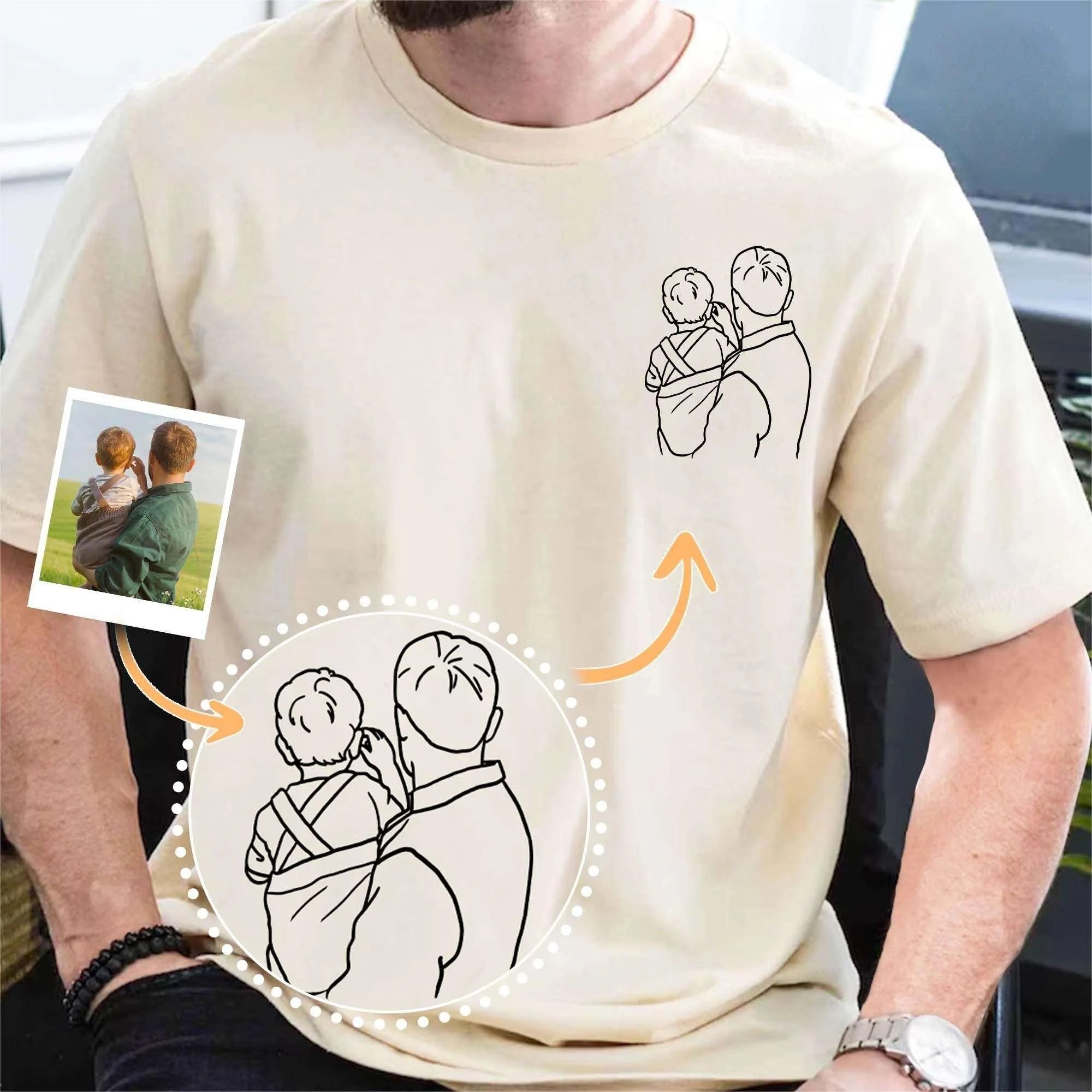 To My Man - Custom Photo Embroidery Shirt