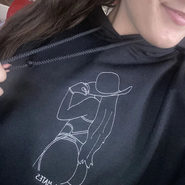 Custom Embroidered Sweatshirt β Personalized Sexy Portrait Gift for Him ππ₯