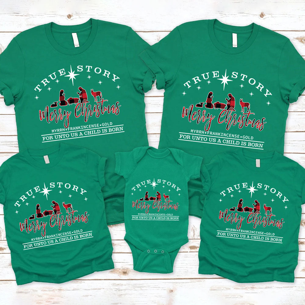 True Story Merry Christmas Family Matching Shirts