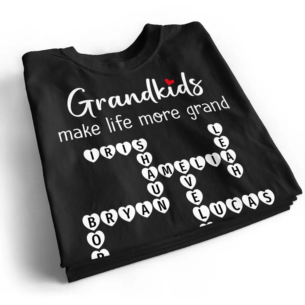 The Greatest Gift You Ever Know Crossword Puzzle Art Gift For Grandma Personalized Shirt