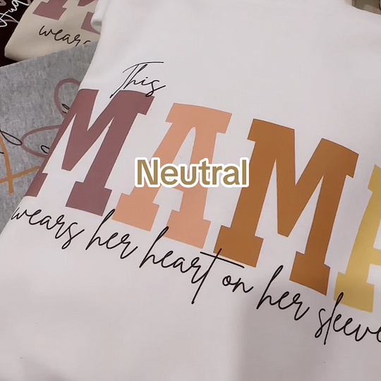 š„For Momš„Personalized MAMA Wears Her Heart On Her Sleeve Sweatshirt(Buy 2 Free Shipping)