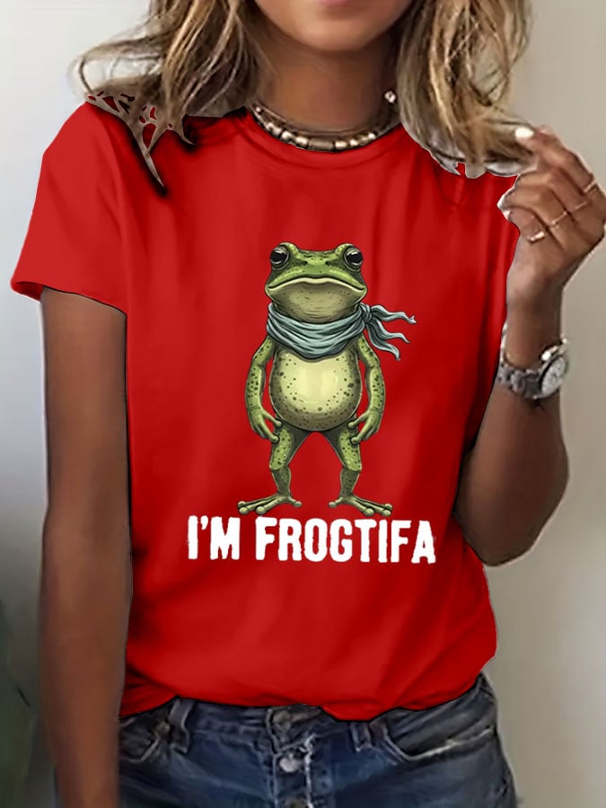 🔥Buy 3 Get 15% Off🔥Women's Portland Frog Casual Short-Sleeved T-Shirt