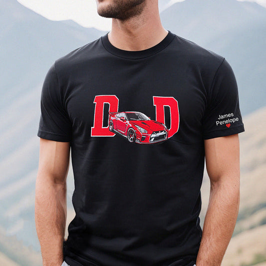 Custom Embroidered Car Photo Dad Shirt ,Fathers Day Shirt, Car Enthusiast Gift