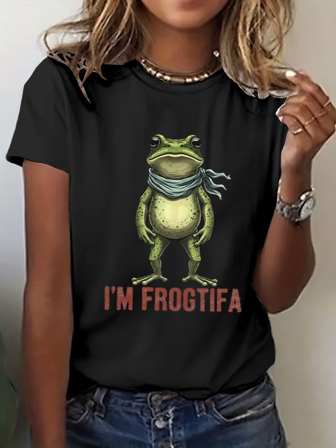 🔥Buy 3 Get 15% Off🔥Women's Portland Frog Casual Short-Sleeved T-Shirt