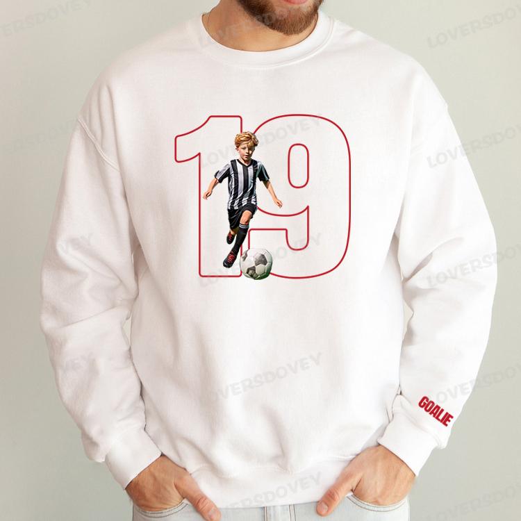 Custom Soccer Personalize Cheer Tee- Custom Photo & Number & Name Print Sport Shirt