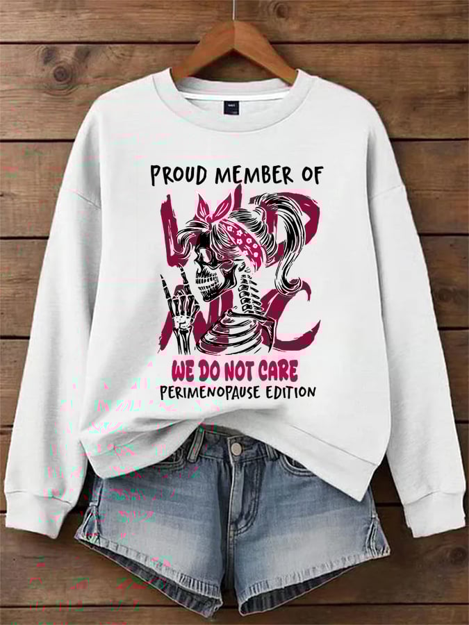 Women's WDNC Menopause And Perimenopause Print Sweatshirt