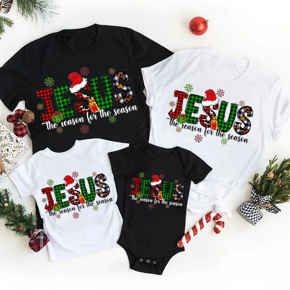 Jesus the Reason for the Season Christmas Family Matching Shirts