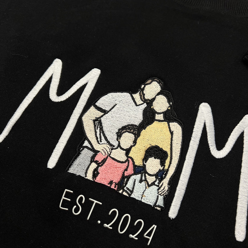 Personalised Mum Embroidered Sweatshirt