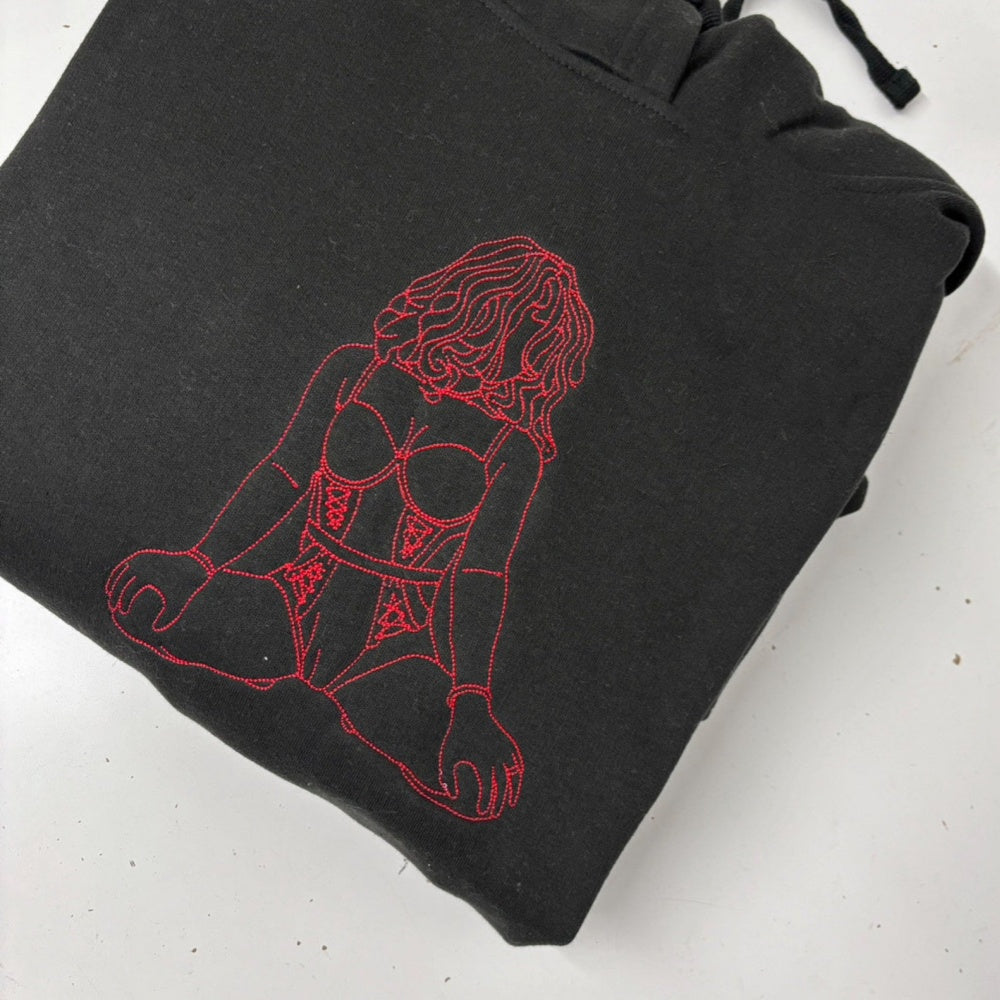 Custom Embroidered Sweatshirt β Personalized Sexy Portrait Gift for Him ππ₯