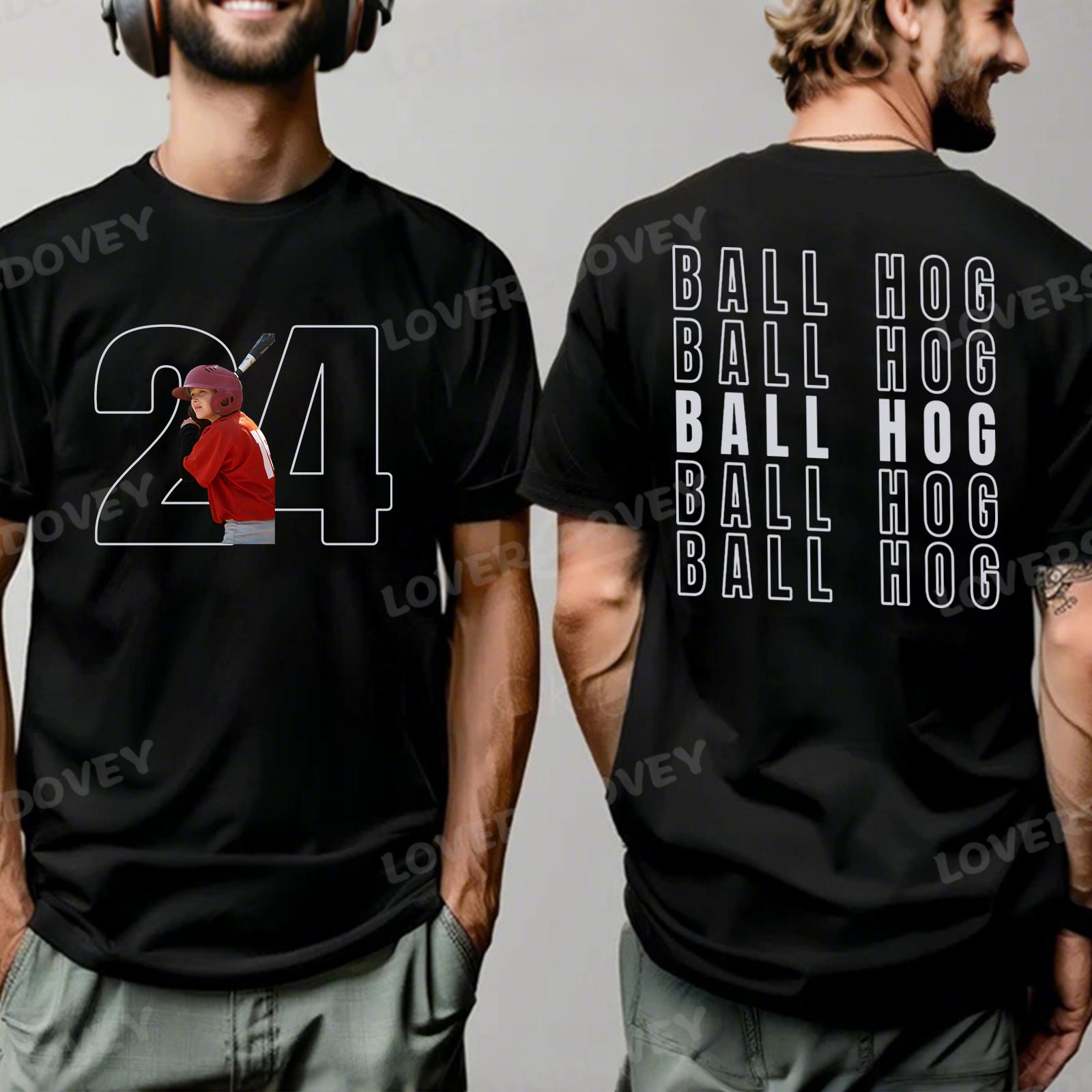 Custom Baseball Personalize Cheer Tee- Custom Photo & Number & Name Print Sport Shirt