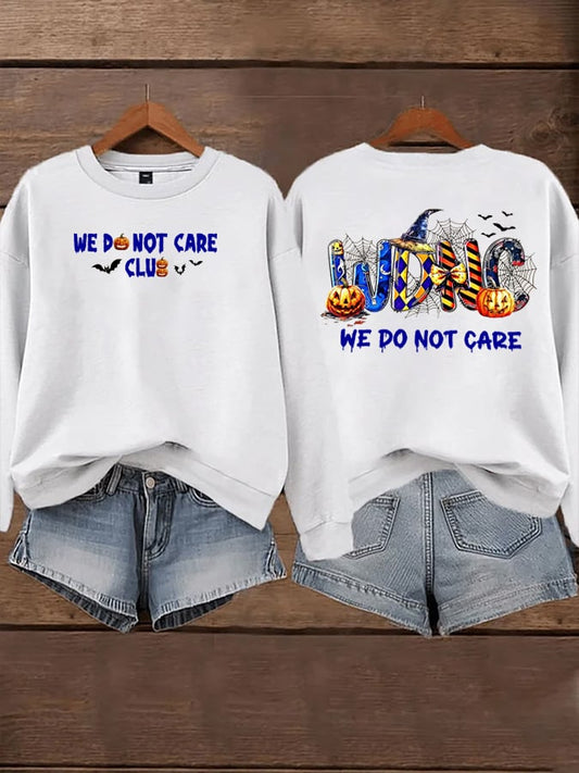 🔥Buy 3 Get 15% Off🔥Women's Halloween WDNC Menopause And Perimenopause Print Sweatshirt