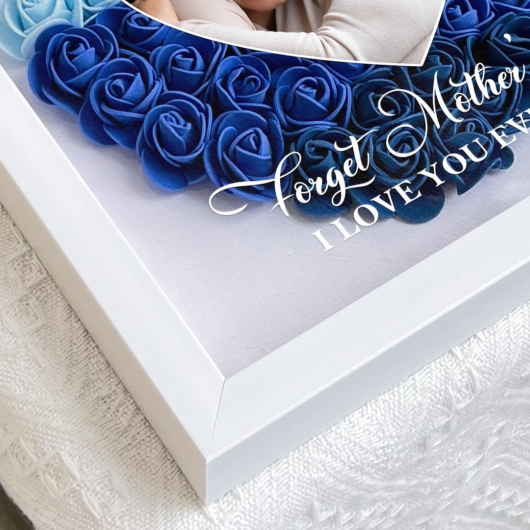 Mom Gift I Love You Every Day/Personalized Custom Dear Mom I Love You Forever Flower Shadow Box Gift For Mom
